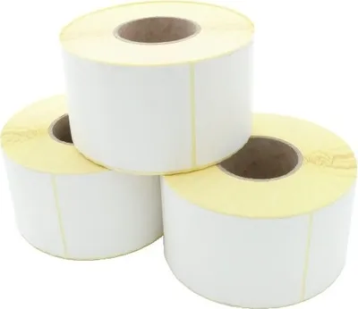 Produktbild von Etikettenrolle (Versandaufkleber DHL, Hermes, UPS, GLS, Fedex, DPD) - Thermodirekt, 101.6 x 152.4mm, D190mm, Kern 76mm, 980 Etiketten/Rolle, permanent