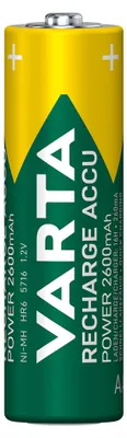 Produktbild von Varta 05716, Wiederaufladbarer Akku, AA, Nickel-Metallhydrid (NiMH), 1,2 V, 4 Stück(e), 2600 mAh