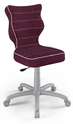 Obrázek produktu pro Židle pro růst dětí, ergonomická židle k psacímu stolu, vhodná pro výšku 159-188 cm, barva: šedá (PETIT GRAU VISTO 07)