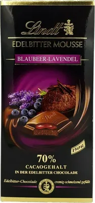 Obrázok produktu pre Čokoládová tyčinka Lindt Dark Mousse Blueberry Lavender 150g