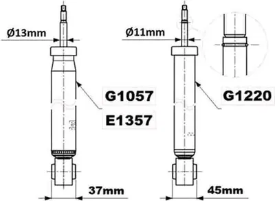 Produktbild von 2x MONROE SATZ Gasdruck STOSSDÄMPFER