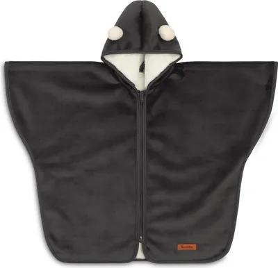 Produktbild von SENSILLO Auto-Poncho Kinder Autositz Kinderwagen Fahrrad, Graphit