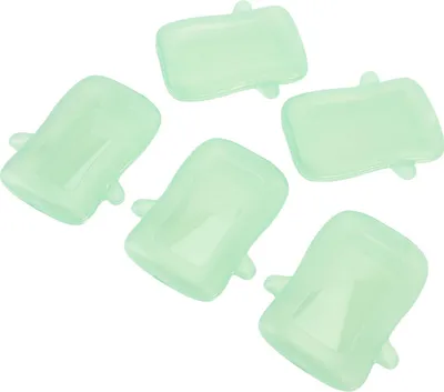 Produktbild von 5 Stück quetschsichere Lebensmittelbeutelhalter, auslaufsichere Baby-Saftbox für Kleinkinder, Grün