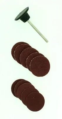 Image de Disques abrasifs Krick assortis, autocollants, avec support en caoutchouc (10)