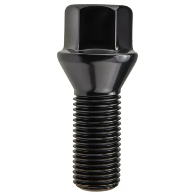 Produktbild von Radschraube M14x1.5 , Gewindelänge: 28mm, Kegelbund, SW17, schwarze