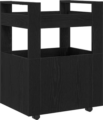 Obrázok produktu pre Kuchynský vozík Čierny dub 60 x 45 x 80 cm Kompozitné drevo