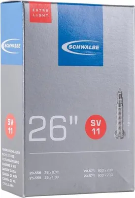 Produktbild von Schwalbe 10422313, Presta-Ventil, 26", 19,05 - 25,4 mm, 4 cm, Schwarz, Deutschland