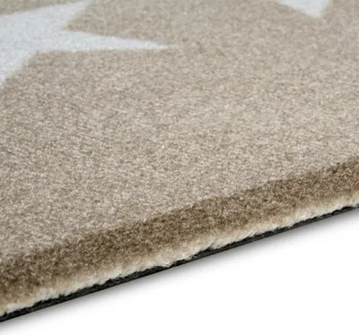 Produktbild von Kurzflor Schmutzfangmatte Star Beige Creme, Größe:120x200