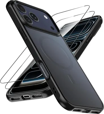 Produktbild von Schutzhülle für Iphone 17 Pro Magsafe Schutz Tasche Slim Cover Case Bumper Screen Full 9H