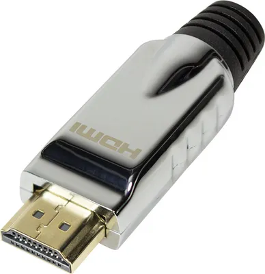 Immagine prodotto di Spina LogiLink HDMI per autoassemblaggio in metallo placcato oro argento (Bulk)