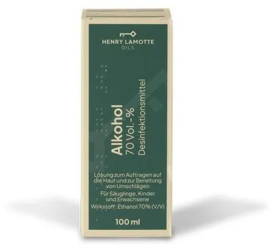 Immagine prodotto di Alcool 70% v/v Henry Lamotte 100 ml