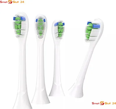 Immagine prodotto di 4 testine di ricambio per spazzolino elettrico Philips Sonicare, senza rame,