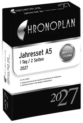 Zdjęcie produktu dla Zestaw roczny Chronoplan A5 – plan dnia 2027