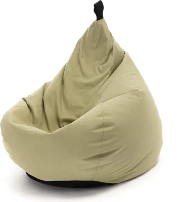 Produktbild von Ecopuf - Sitzsack mit Füllung Innen Außen, 90x110cm - Oscar Atlanta Grün