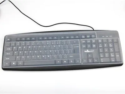 Produktbild von Silikon-Tastatur-Schutzfolie, Wasserdichter Tastatur-Schutz, Universal-Tastatur-Schutz für Computer, Ultra-dünne Schutzfolie, Wasserdicht und staubdicht, transparent