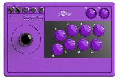 Zdjęcie produktu dla 8Bitdo 80FE02, Fightstick, PC, Nintendo Switch, Nintendo Switch 2, Przycisk Select, Przycisk start, Cyfrowy, Bezprzewodowy, Bluetooth/RF/USB