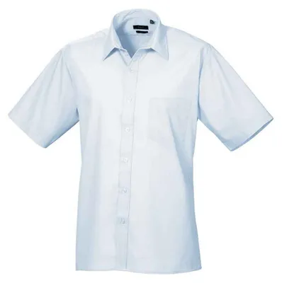 Image de Chemise Premier pour homme à manches courtes LT4512 (42,5 cm) (bleu clair)