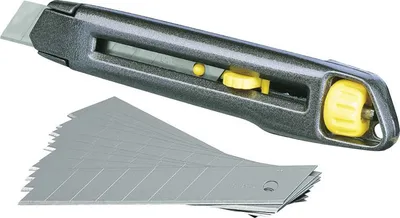 Immagine prodotto di Stanley 1-10-018 Coltello multiuso grigio, giallo Coltello con lama a scatto