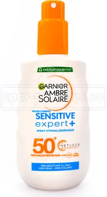 Zdjęcie produktu dla Garnier Ambre Sun Spray Sensation Bare Skin High Protection SPF 50+ Sensitive Expert+ 200ml