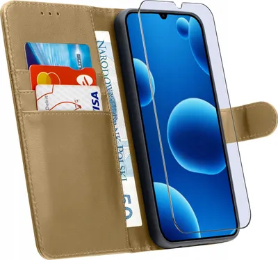 Obrázok produktu pre ETUI do Samsung A26 5G | SKÓRZANE PORTFEL BOOK TOKRA CLASSIC + SZKŁO