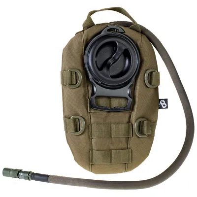 Produktbild von Taktischer Molle Trinkrucksack mit 1,5 Liter Trinkblase und Trinkschlauch, oliv