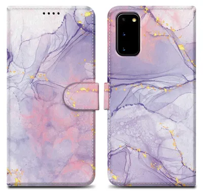 Immagine prodotto di Cadorabo custodia protettiva per Samsung Galaxy S20 custodia design viola telefono cellulare custodia protettiva custodia magnetica custodia cover
