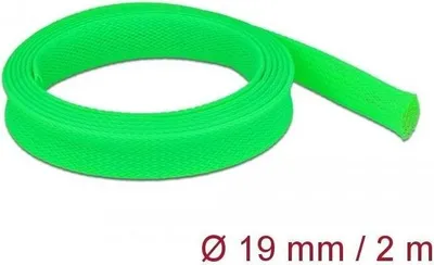 Produktbild von DELOCK Geflechtschlauch dehnbar 2 m x 19 mm grün