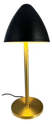 Produktbild von Tischlampe, Tischleuchte, Nachttischlampe, Schreibtischlampe, LED Leselampe, OULU Messing schwarz