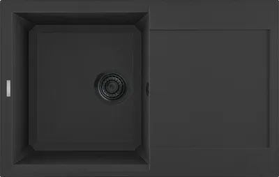 Produktbild von REGINOX R40324 Regi Granite Spüle BARI 10 in Nero Black ab Schrankbreite 45 cm / Auflagespüle