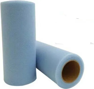 Image de Tulle 2 rouleaux Tulle multicolore au mètre, Rouleau de tissu Tulle, 15cm x 90M ruban de tulle Tulle décoratif, Rouleau de tulle pour le bricolage Tutu Jupes Mariage Fête Décoration