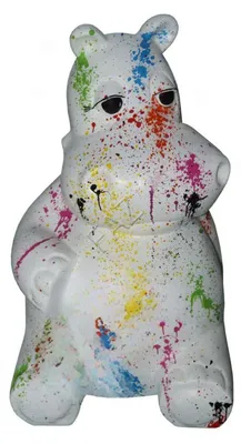 Produktbild von Design Nilpferd Figur Statue Skulptur Figuren Skulpturen Dekoration Deko Neu