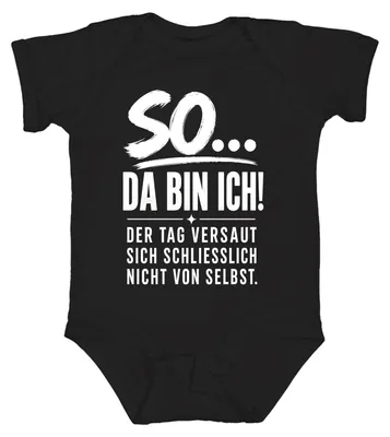 Zdjęcie produktu dla Nie psuj sobie dnia. Body z napisem "Sarkastyczna mama", kolor czarny, rozmiar 3/6