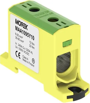 Immagine prodotto di Morsetto principale Morsetto di collegamento Morsetto principale 6-95 mm2 giallo-verde 1P OTL 95 Morek 3880