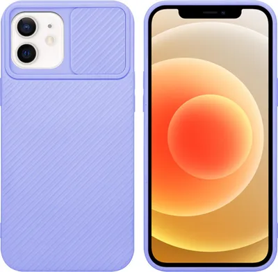 Produktbild von Cadorabo Hülle für Apple iPhone 12 Schutz Hülle in Lila Handyhülle TPU Etui Case Cover Kameraschutz
