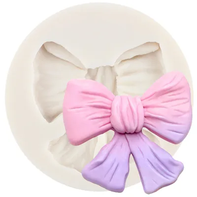 Silikonform große Schleife für Fondant, Torten, Cupcake-Topper