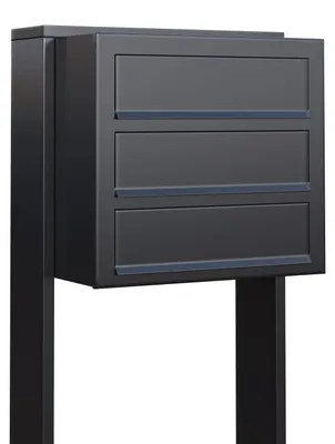 Produktbild von Briefkastenanlage Cube for Three in Anthrazit