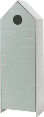 Produktbild von Schrank CASAMI 57,6x171,3x37 cm MDF Weiß und Mint