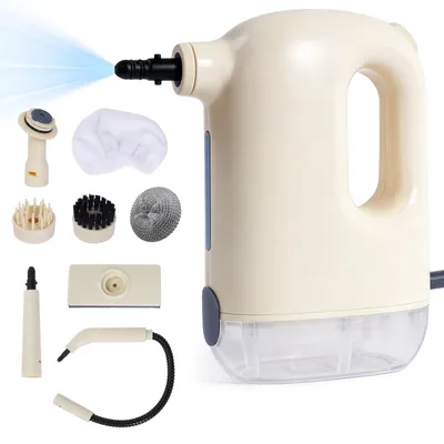 Hand-Dampfreiniger 1200 W, 300 ml Tank, 3 bar, 5 Bürsten