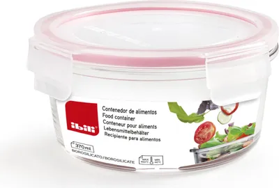 Produktbild von Ibili Lebensmittelauflauf, Borosilikatglas, 370 ml, transparent/rosa