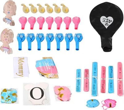Zdjęcie produktu dla Zestaw dekoracji na urodziny dla dzieci: baner „Happy Birthday”, balony, pompony dla chłopców i dziewczynek
