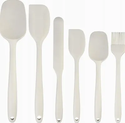 Produktbild von 6er Set Flexible Küchenspatel aus Silikon, Hitzebeständig