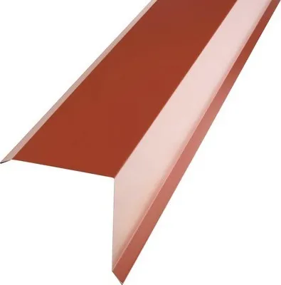 Produktbild von PRECIT Kantenwinkel für Metallziegel Oxidrot RAL 3009 2000 mm x 95 mm x 100 mm