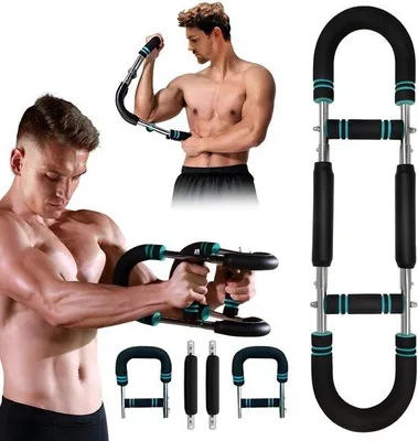 Produktbild von Unyqoos® Verstellbarer Arm- und Brusttrainer mit tragbarem Federwiderstand für zu Hause und unterwegs
