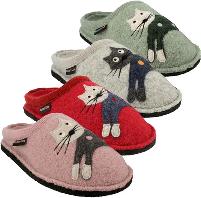 Produktbild von Haflinger Damen Hausschuhe Pantoffeln Flair Cucho 313080, Größe:41 EU, Farbe:Grau