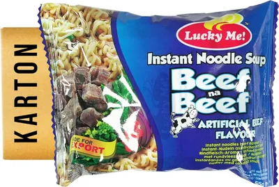 Produktbild von Lucky Me Instantnudeln Rindgeschmack 24x55g
