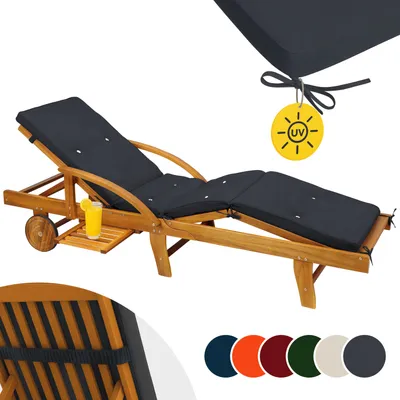 Immagine prodotto di Detex Cuscino Sdraio Imbottito Simil-lino Fascia di Sostegno Materassino Lettino Prendisole Giardino
