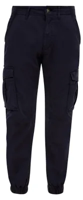 Produktbild von s.Oliver Cargo-Jogger Hose aus Baumwolle mit Elasthan, Knopfverschluss und Gürtelschlaufen