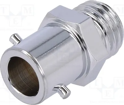 Immagine prodotto di 1 connettore a baionetta, 12,3 mm. Materiale: ottone, nichelato. Filettatura: M10x1. Codice: 89-20508030-MM10