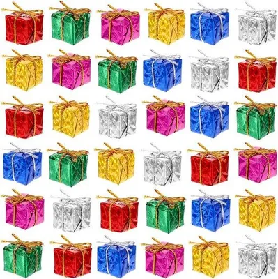 Productafbeelding van 30 Mini Kerstboom Geschenkdoosjes - Kleine Kerstdecoratie Hangers