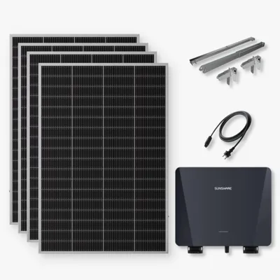 Produktbild von Sunshare RAY Lite 800 W Balkonkraftwerk Set mit Geländerhalterung